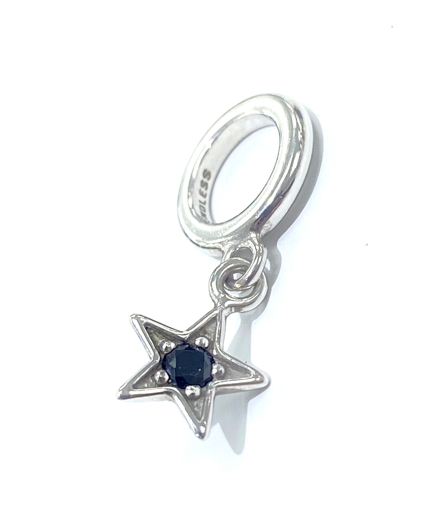 Black Shiny Star Charm (Silver/Black) | Endless Jewelry | Luby 