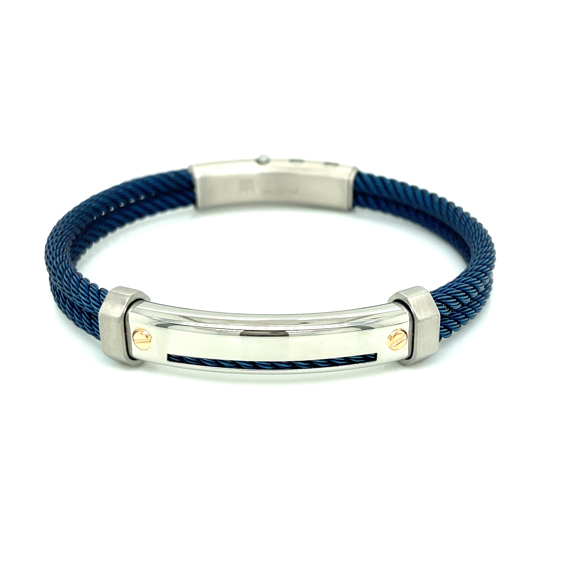 Borsari Stainless Steel Doble Row Bangle | BORSARI | Luby 