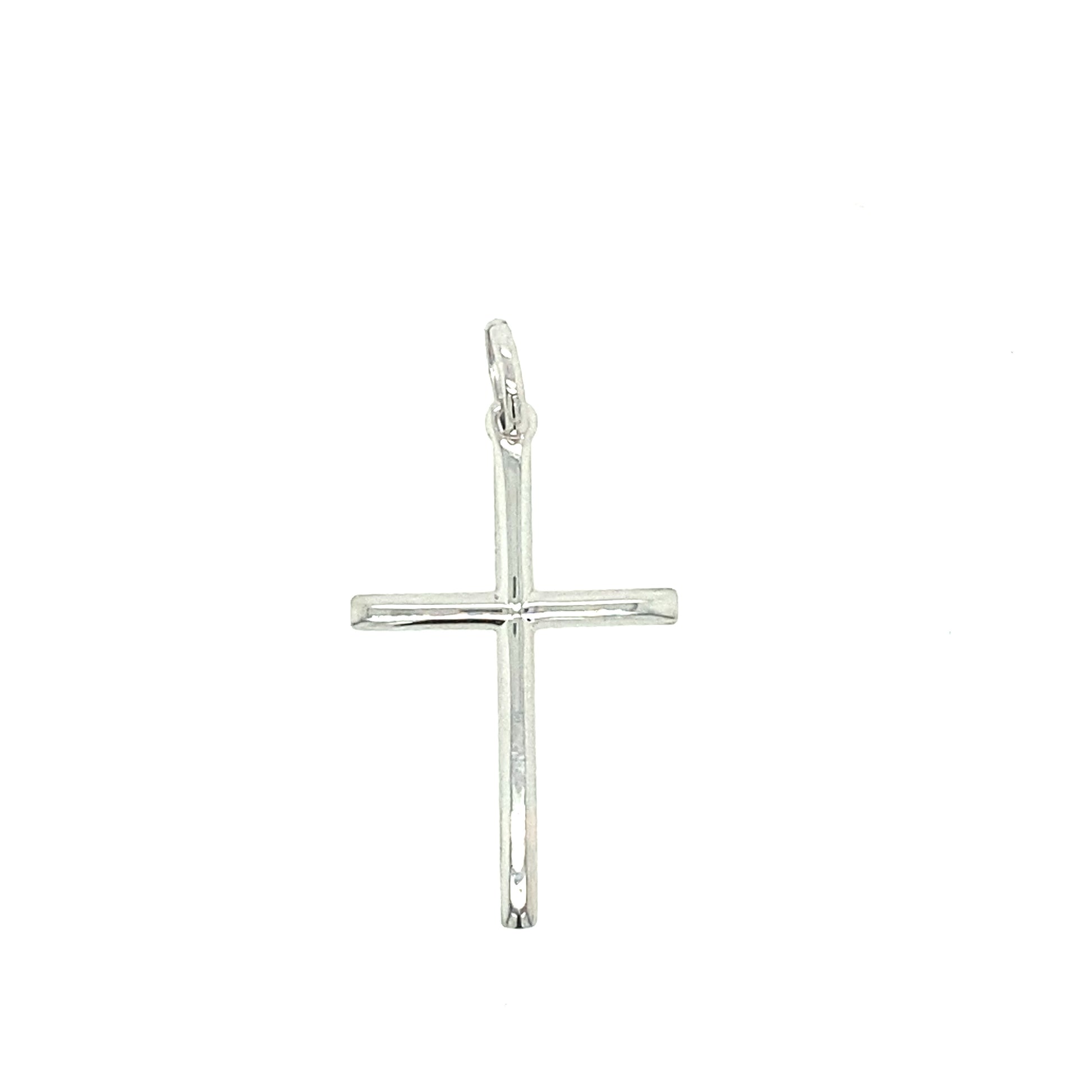 14k White Gold Cross Pendant | Luby Gold Collection | Luby 