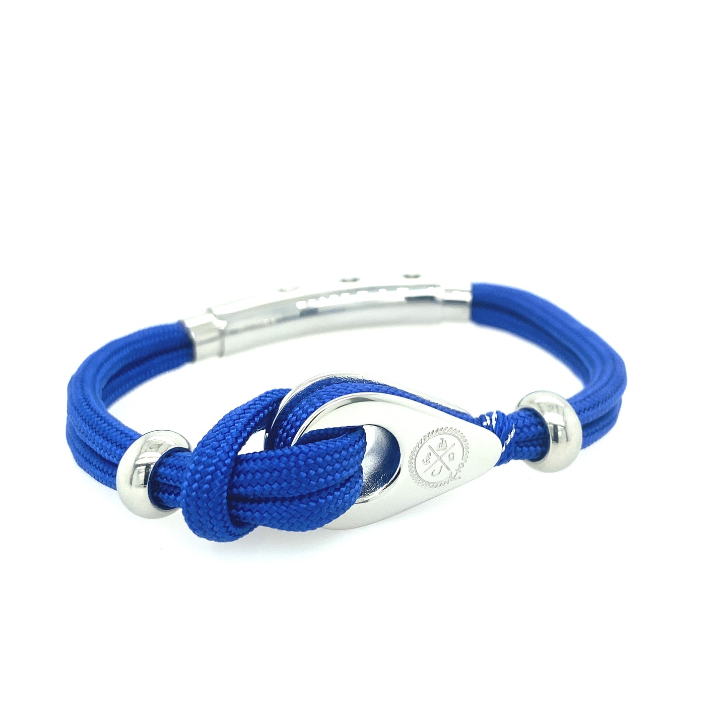 Double Cord W Pulley / Knot Beads Silver | Seaknots | Luby 