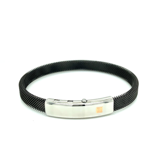 Borsari Stainless Steel Mesh Bangle | BORSARI | Luby 