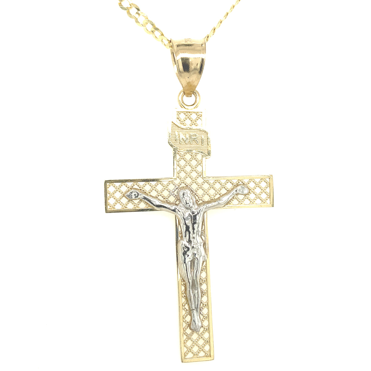 14K Cross Christ White Gold | Luby Gold Collection | Luby 