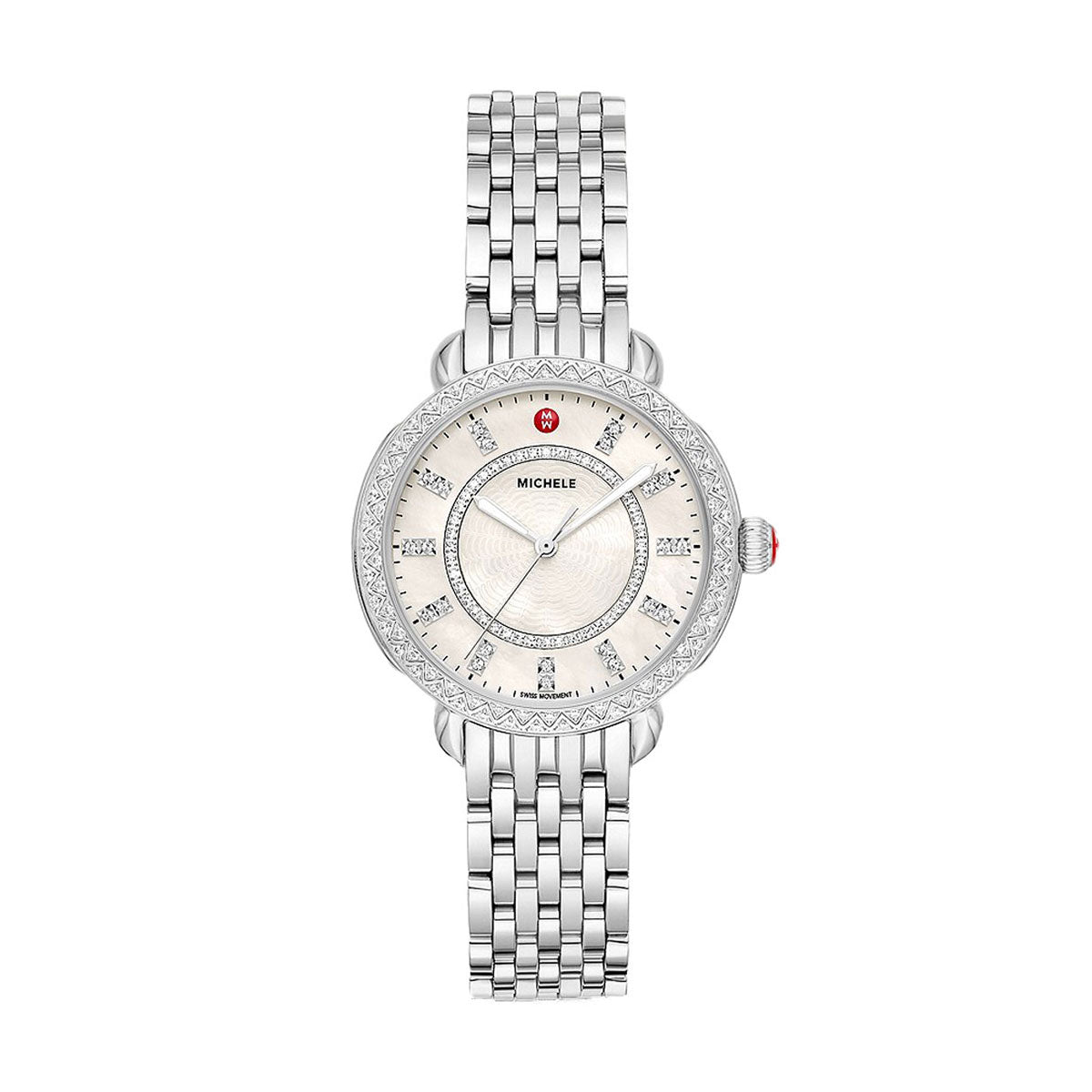 Sidney Classic Stainless Steel Diamond Watch | Michele | Luby 