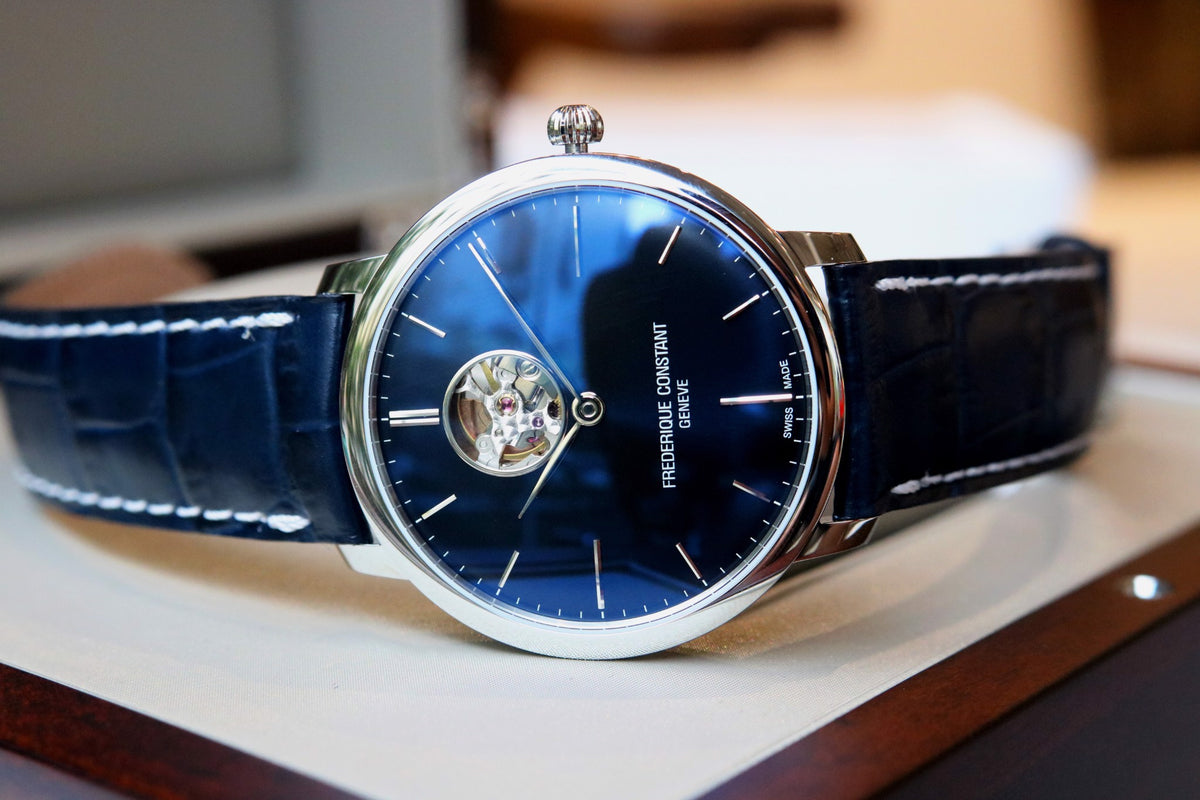 Slimline Heartbeat Automatic (Full Blue) | Frederique Constant | Luby 