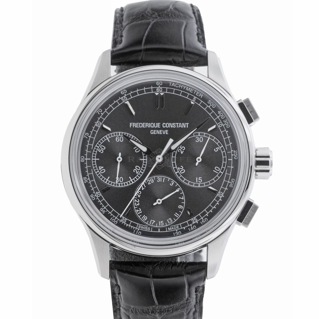 Flyback Chronograph Manufacture (Black) | Frederique Constant | Luby 