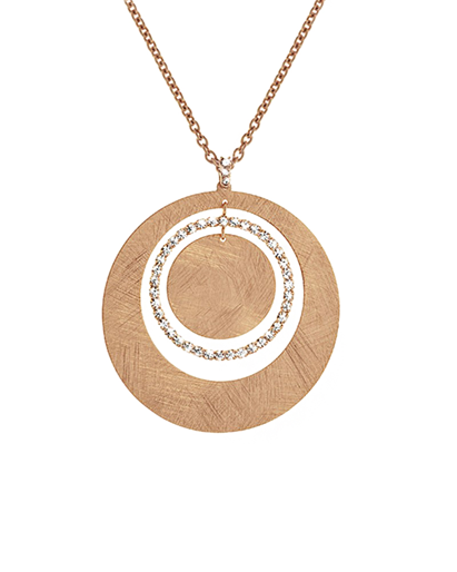 Open Circles New Moon Bronze Necklace | Stroili Oro | Luby 