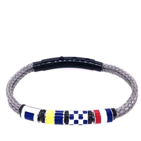 Double cord flags nautic black stainless steel | Seaknots | Luby 