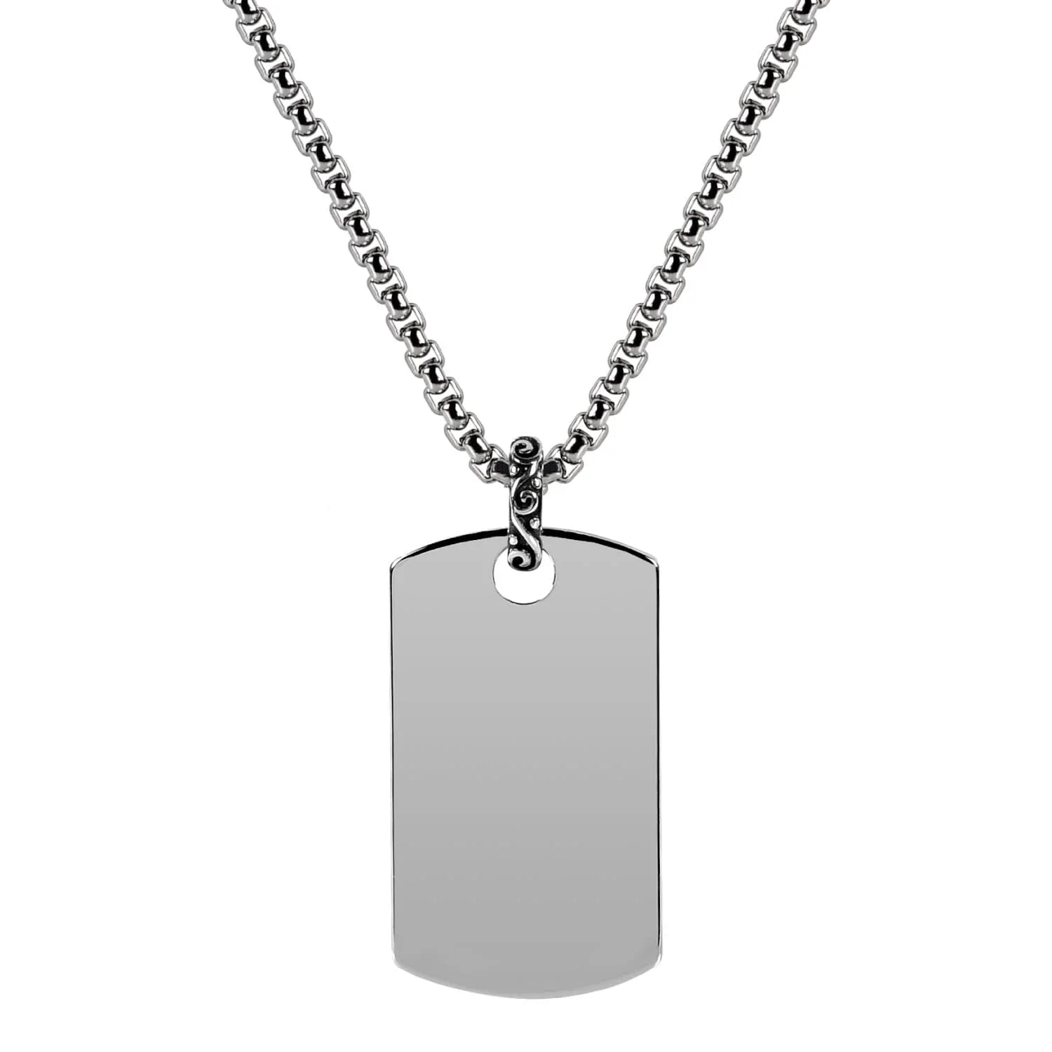 Steel Dog Tag Pendant | ARZ Steel | Luby 