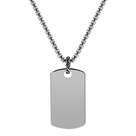 Steel Dog Tag Pendant | ARZ Steel | Luby 