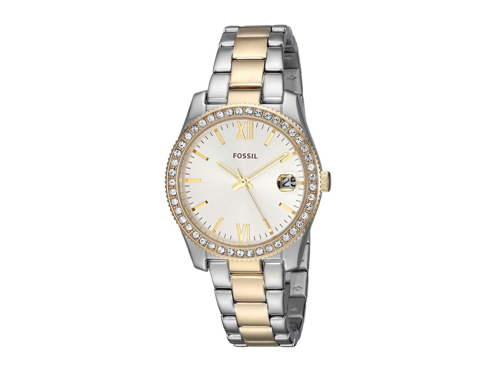 Scarlette Mini Watch (Silver/Gold) | Fossil | Luby 