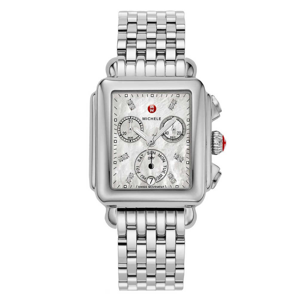 Deco Chronograph Diamond Watch | Michele | Luby 