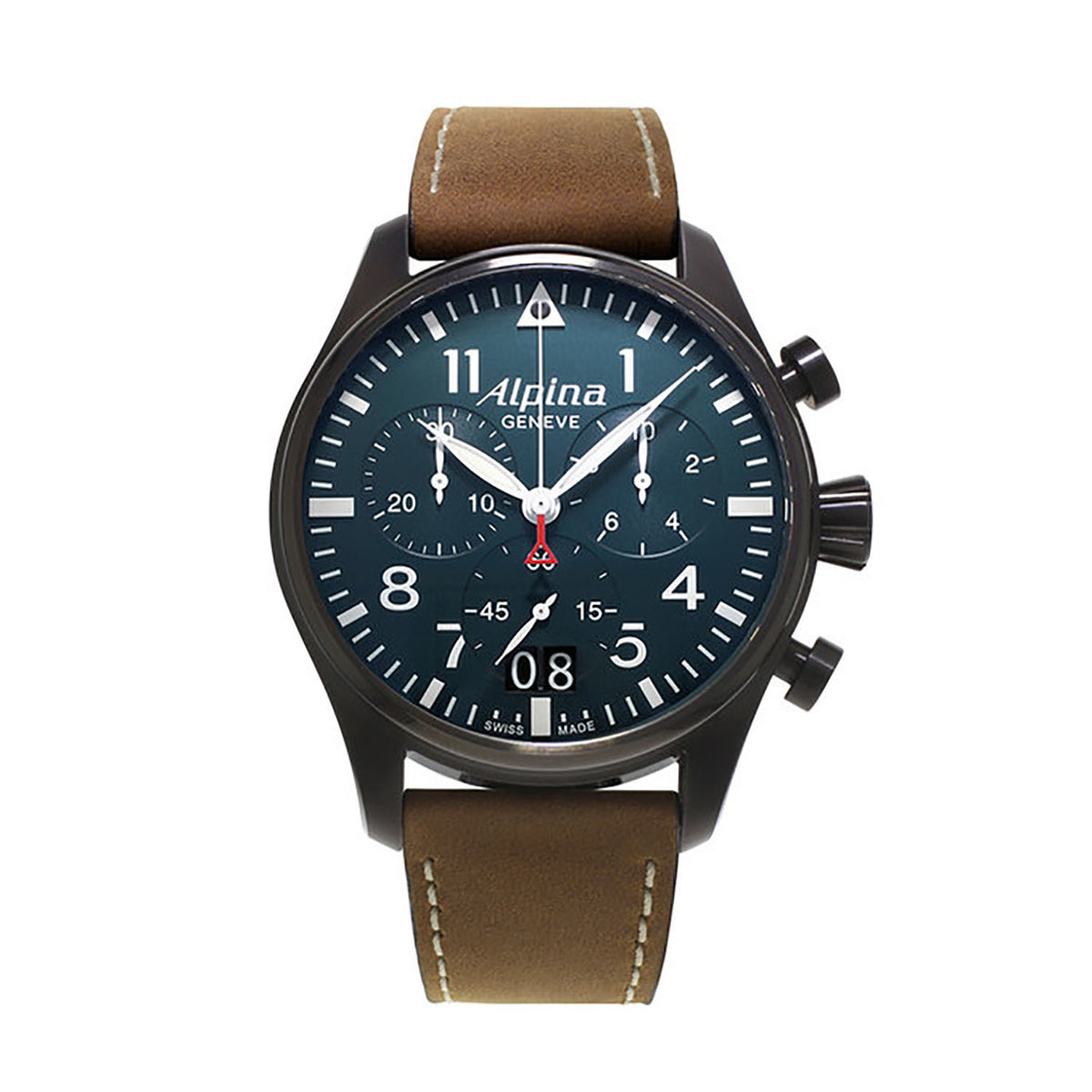 Startimer Pilot Chronograph (Black-Blue) | Alpina | Luby 