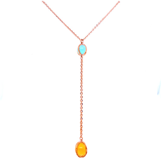Rio Necklace (Rose-Gold) | Rebecca | Luby 