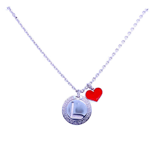 MyWorld Letter L Necklace (Silver) | Rebecca | Luby 