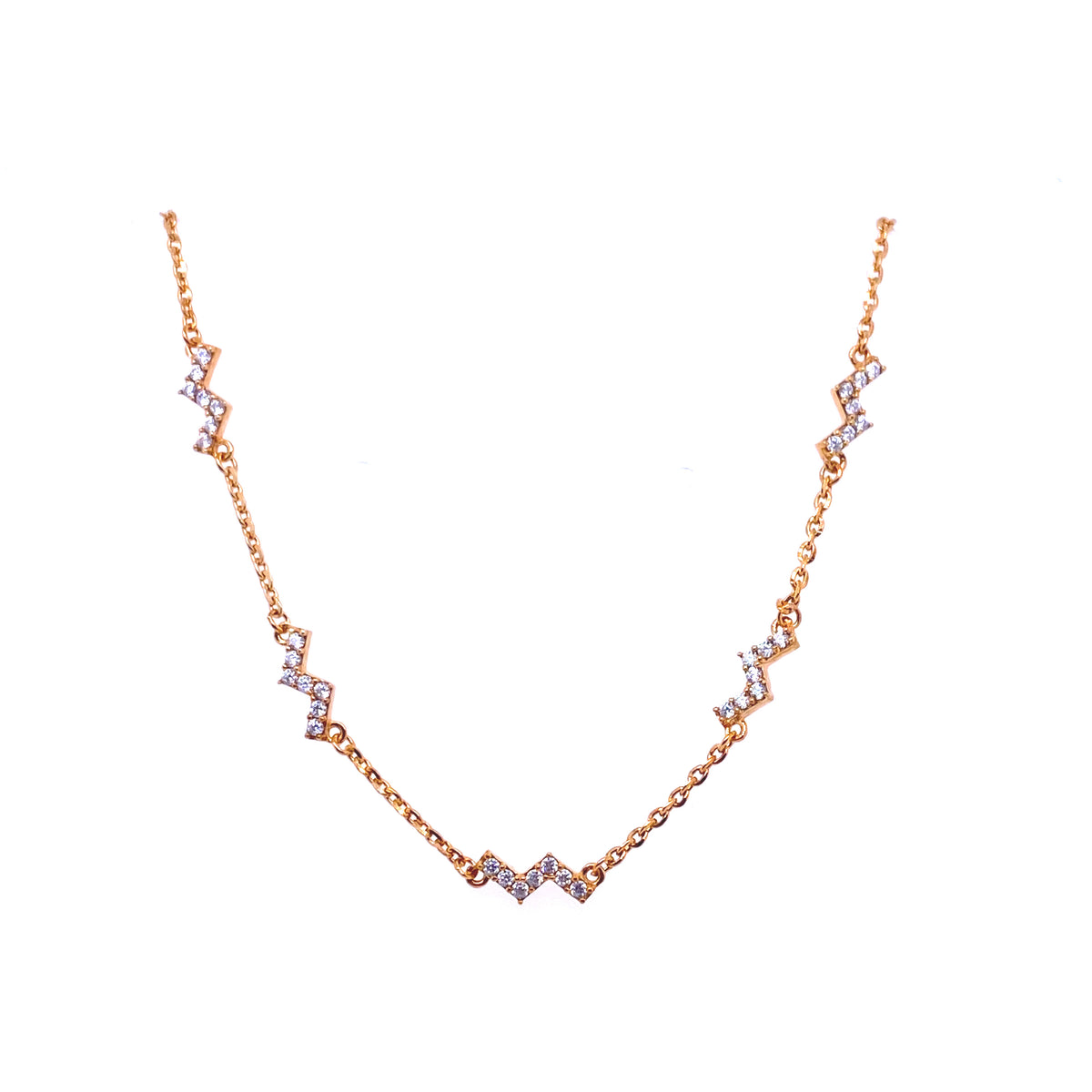 Skyline Necklace (Gold) | Rebecca | Luby 