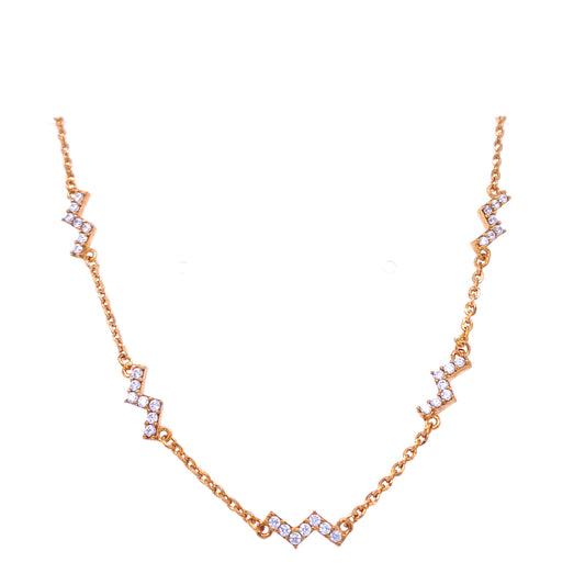 Skyline Necklace (Gold) | Rebecca | Luby 