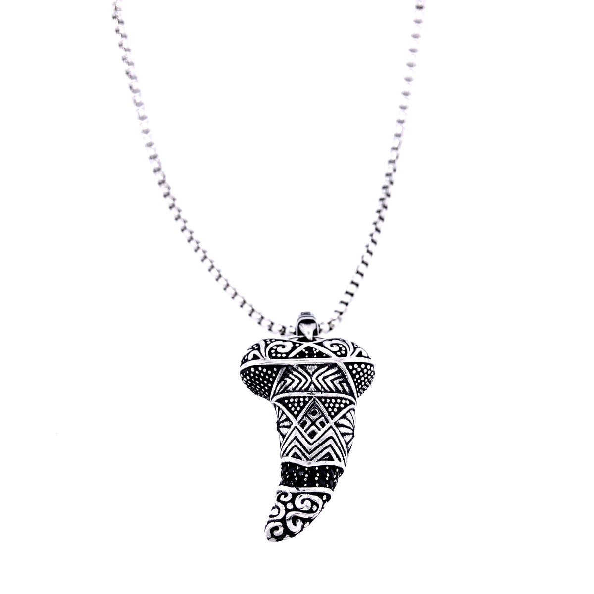 Stainless-Steel Tooth Pendant Necklace | ARZ Steel | Luby 