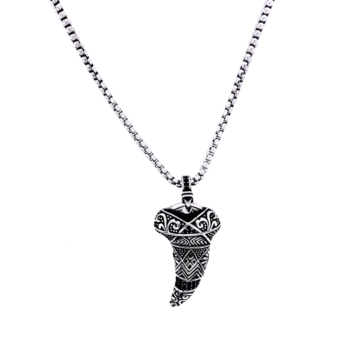Stainless-Steel Tooth Pendant Necklace | ARZ Steel | Luby 