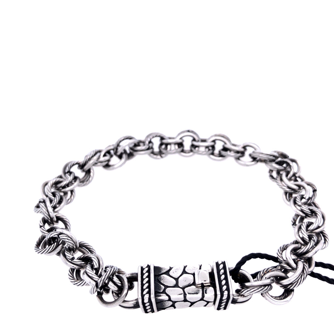 Stainless-Steel Round Link Bracelet | ARZ Steel | Luby 