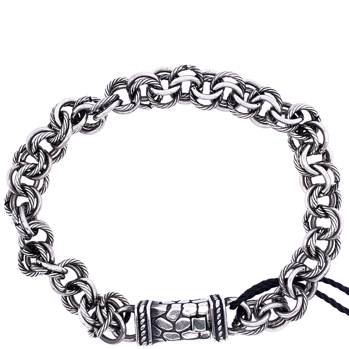 Stainless-Steel Round Link Bracelet | ARZ Steel | Luby 