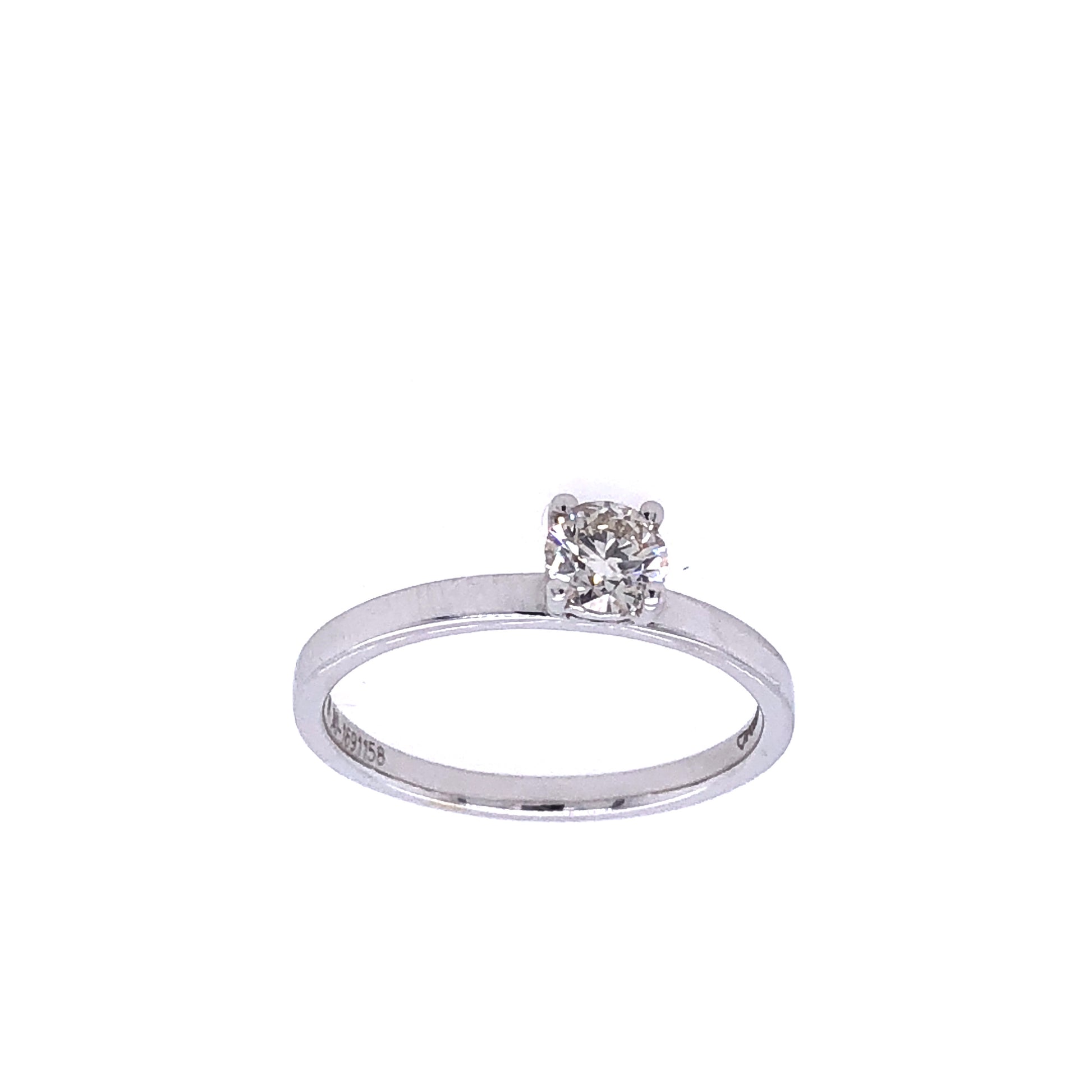 18k Solitaire 0.25cts Cupid Cut Diamonds White Gold Engagement Ring | Luby Diamond Collection | Luby 