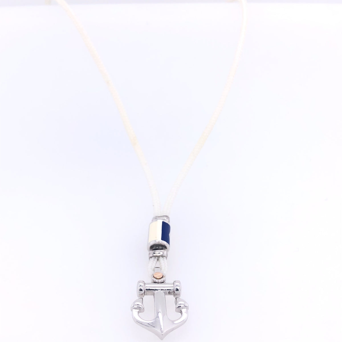 Anchor and Nautical Flag Pendant with Kevlar Necklace | Zancan | Luby 