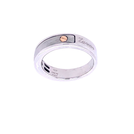 Silver with Rose-Gold Screw Ring | Zancan | Luby 