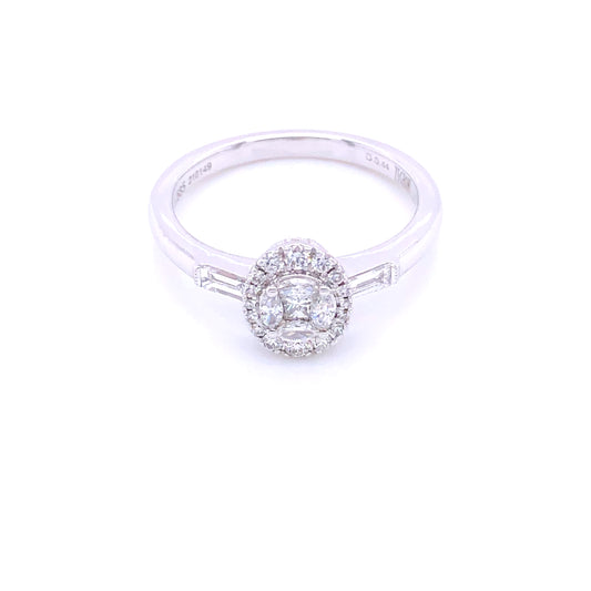 Zeghani White Gold Oval Engagement Ring | Zeghani | Luby 