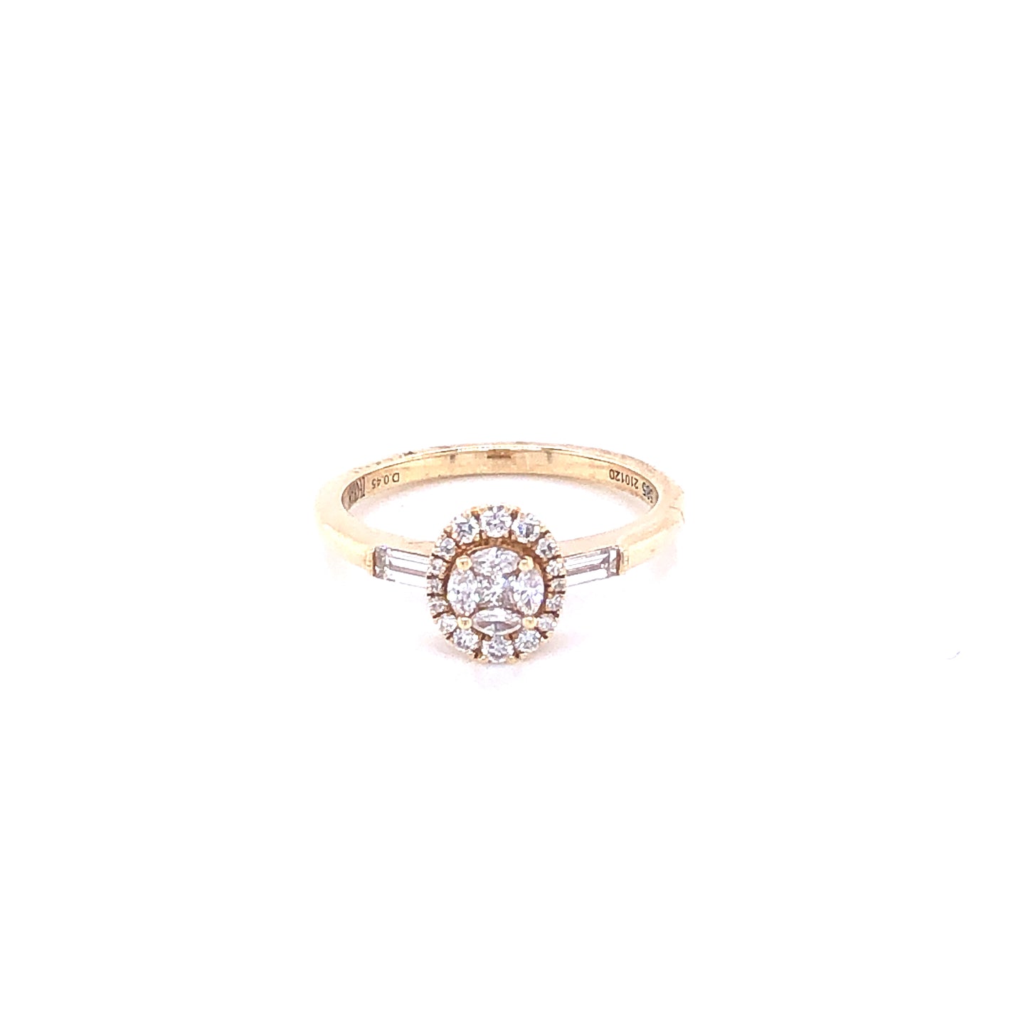 Zeghani Gold Oval Baguette Cut Marquise Engagement Ring | Zeghani | Luby 