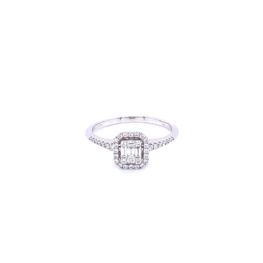 Zeghani White Gold Vintage Vixen Engagement Ring | Zeghani | Luby 