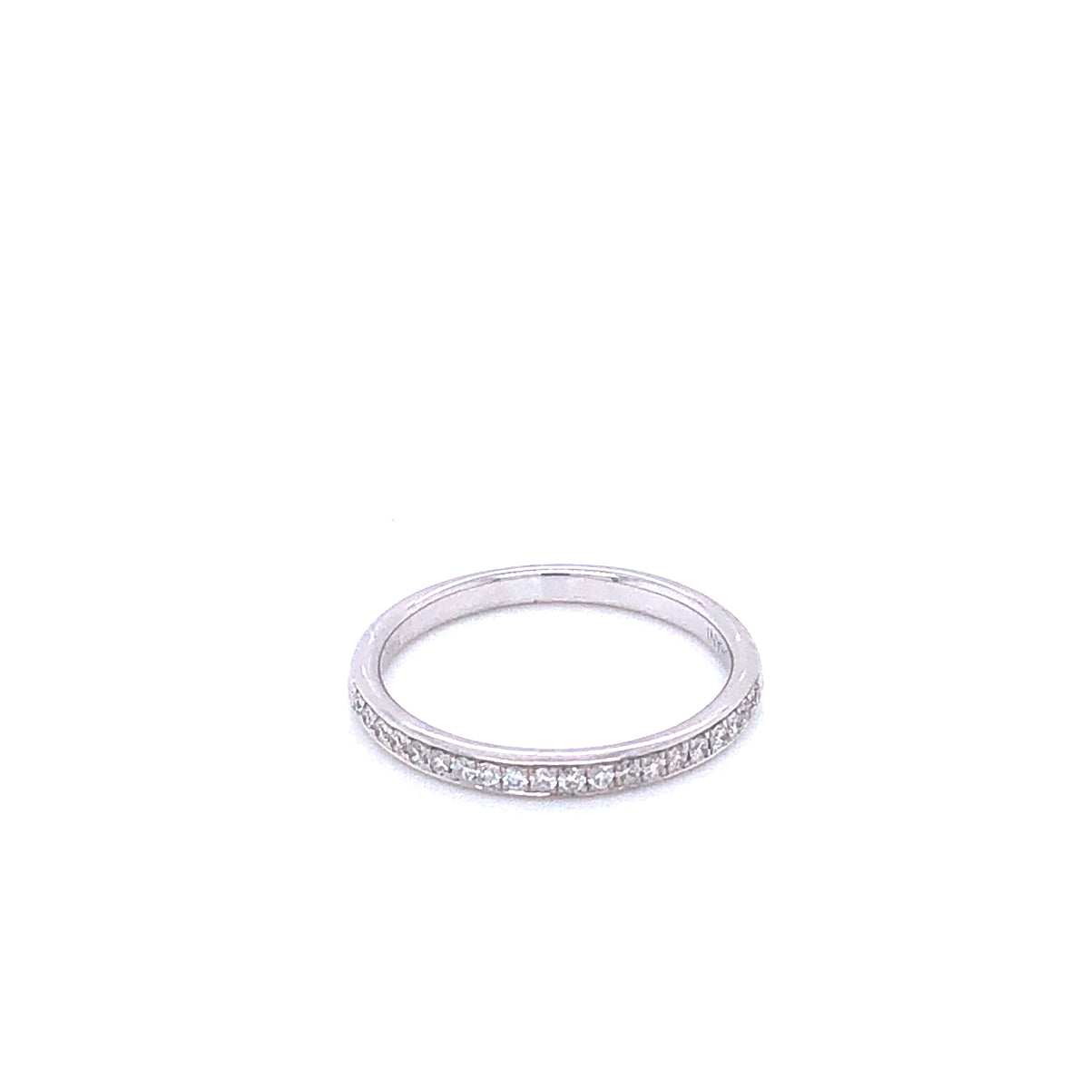 Zeghani White Gold Channel Setting Wedding Band | Zeghani | Luby 