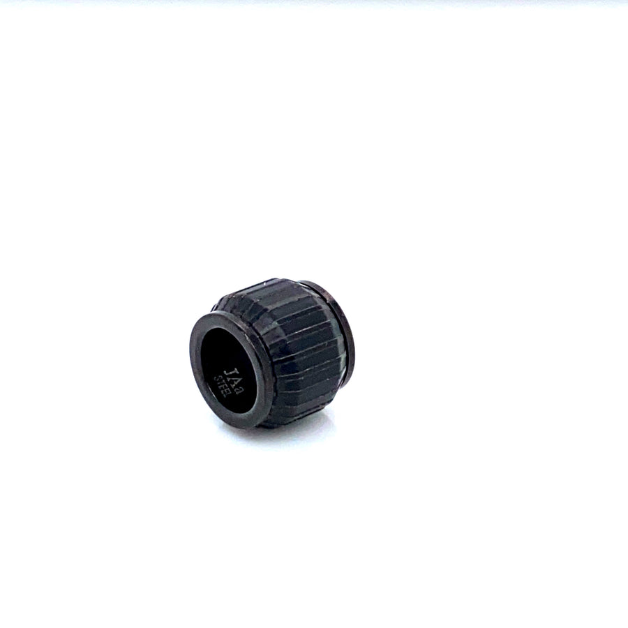 Black Patterned Steel Link