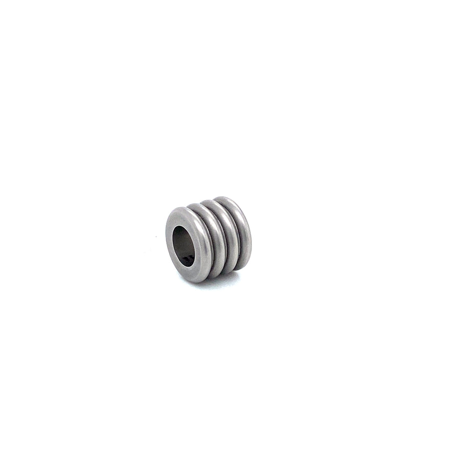 Eslabón de acero rayado (plata)