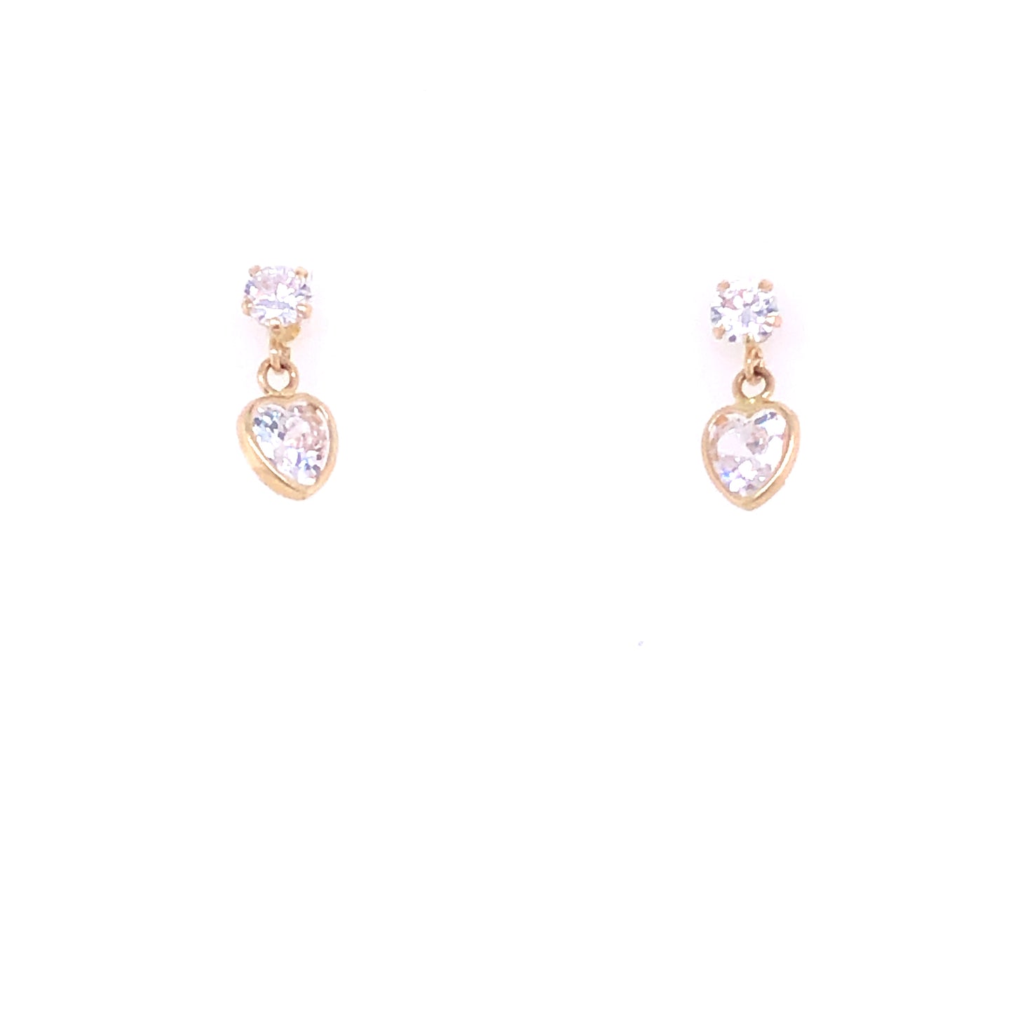 Sweet Heart Dangle Stud | Luby Gold Collection | Luby 