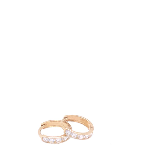 Tiny Huggie Hoops | Luby Gold Collection | Luby 