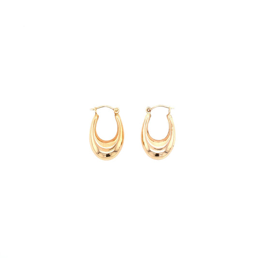 CHUNKY HOOPS EARRINGS | Luby Gold Collection | Luby 