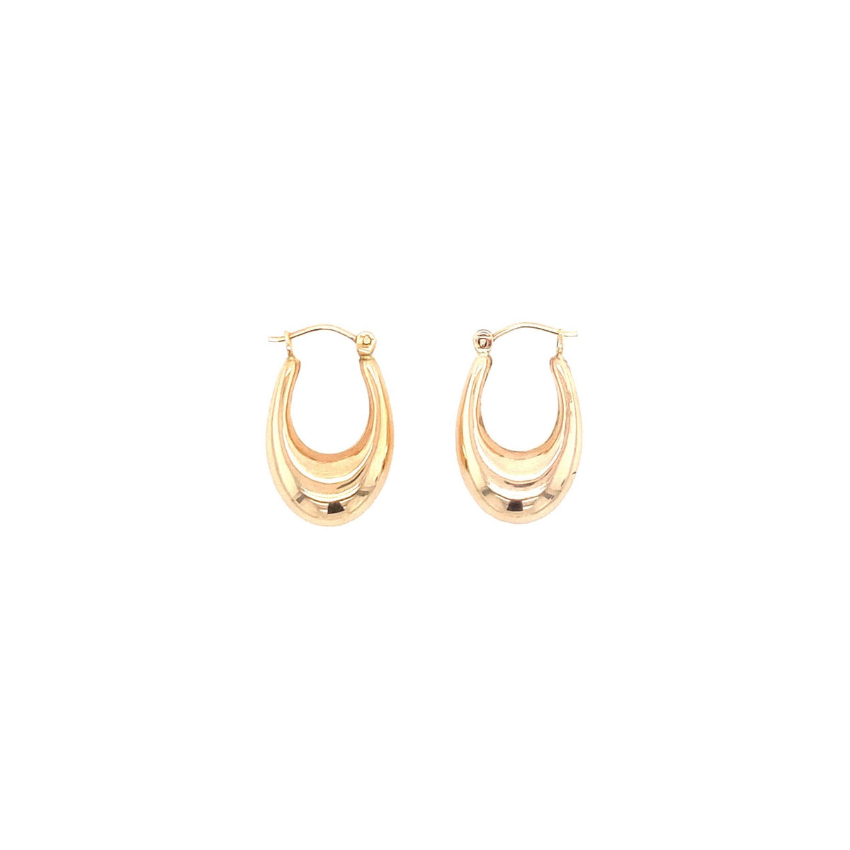 CHUNKY HOOPS EARRINGS | Luby Gold Collection | Luby 