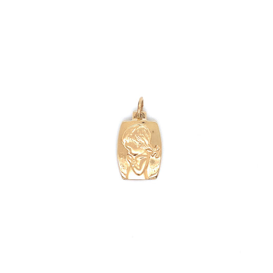 14k Little Girl Praying Pendant | Luby Gold Collection | Luby 