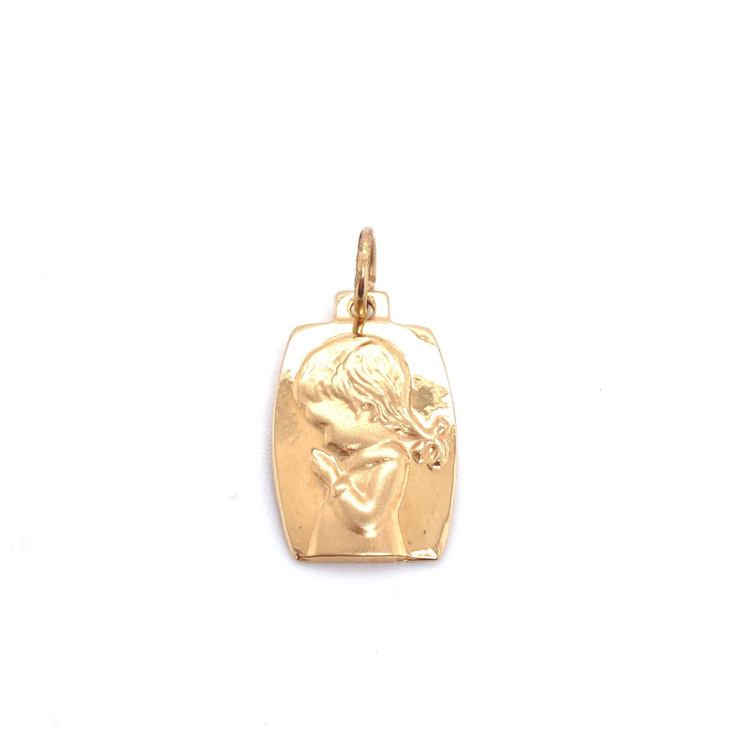 14k Little Girl Praying Pendant | Luby Gold Collection | Luby 