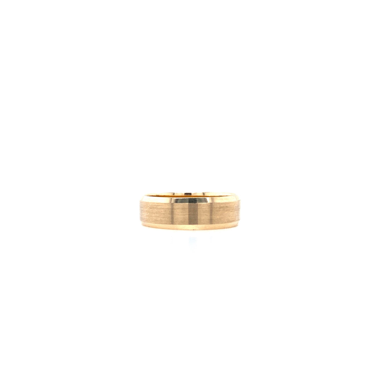 Faceted Matte Gold Men Wedding Band | Luby Gold Collection | Luby 