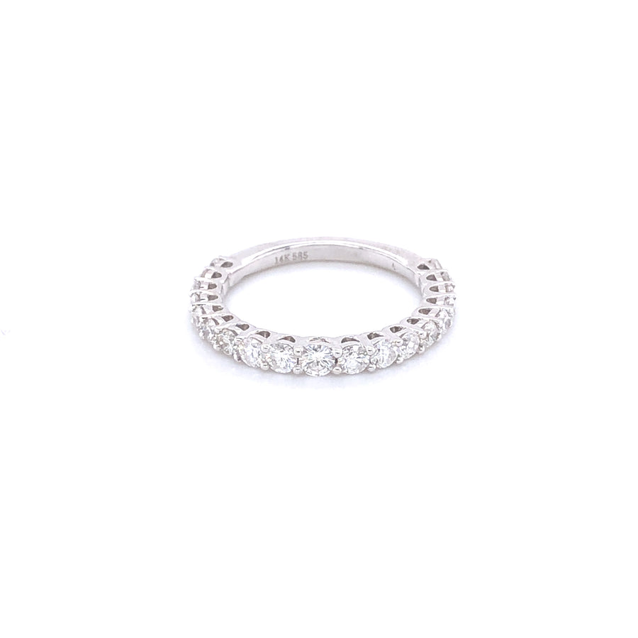 14k Diamond Prong Set Diamonds White Gold Engagement Ring