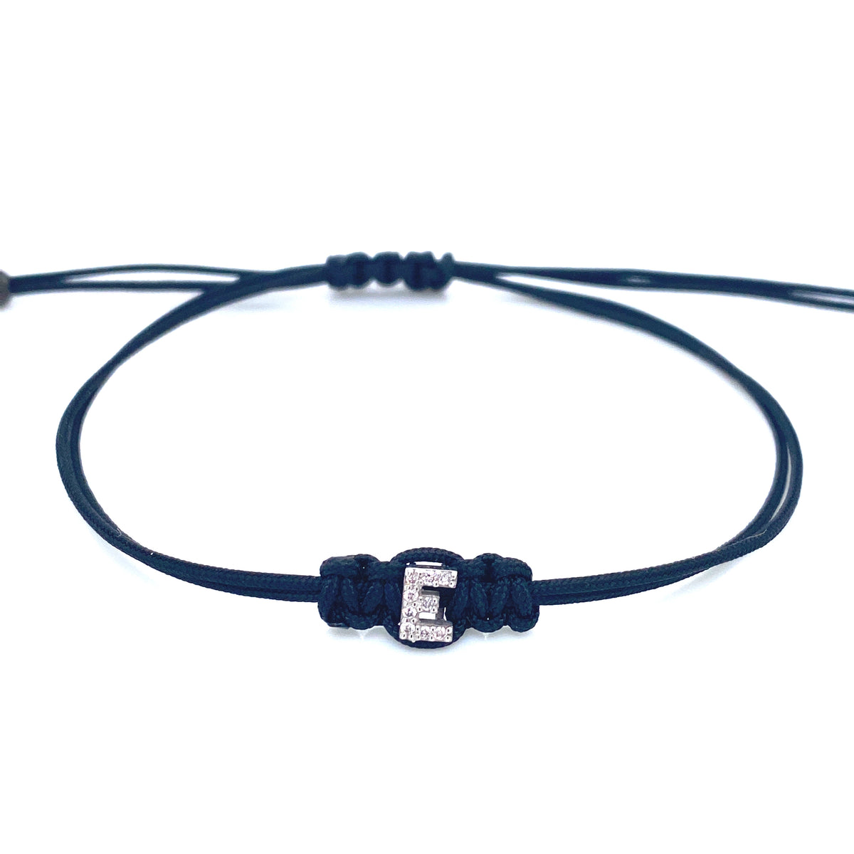 Bracelet With Small Initial E and Diamond | Bernat Rubi | Luby 