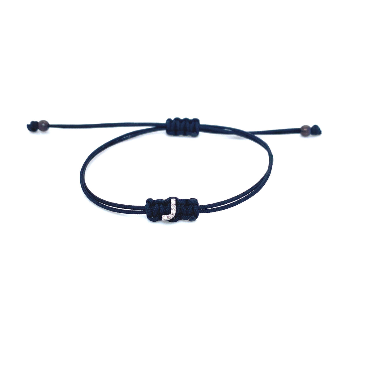 Bracelet With Small Initial J and Diamond | Bernat Rubi | Luby 