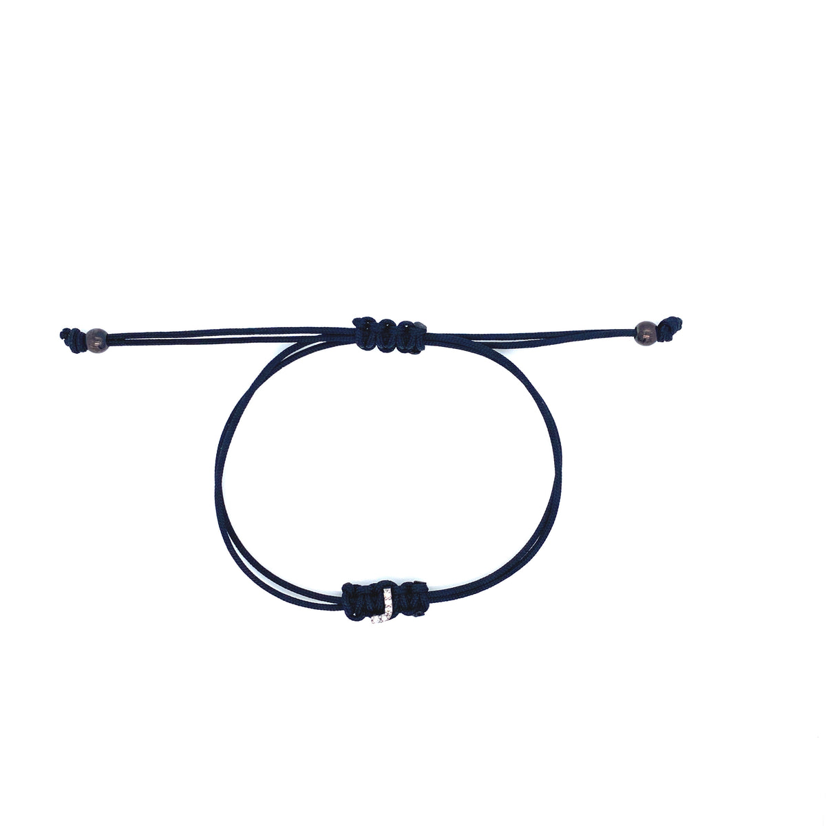 Bracelet With Small Initial J and Diamond | Bernat Rubi | Luby 