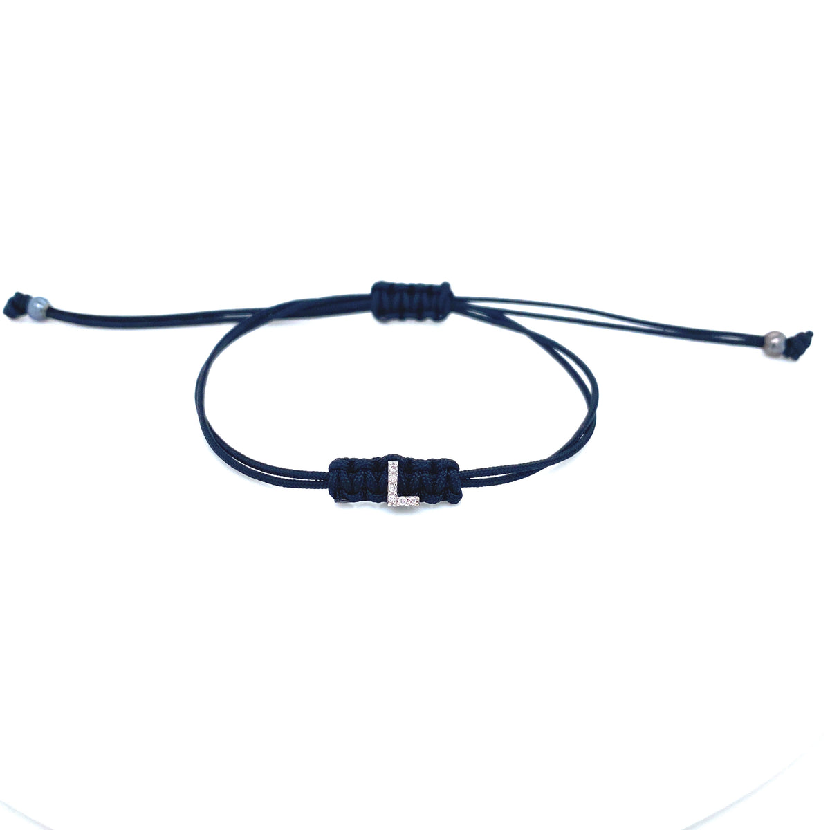 Bracelet With Small Initial L and Diamond | Bernat Rubi | Luby 