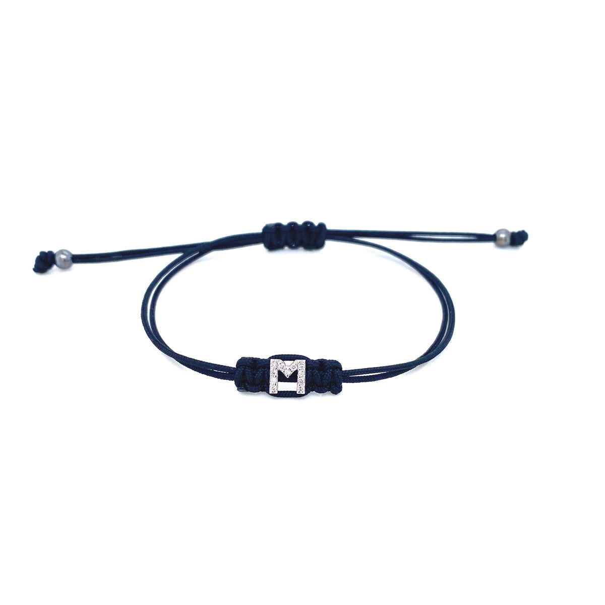 Bracelet With Small Initial M and Diamond | Bernat Rubi | Luby 