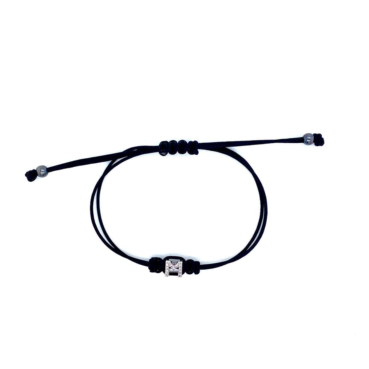 Bracelet With Small Initial M and Diamond | Bernat Rubi | Luby 