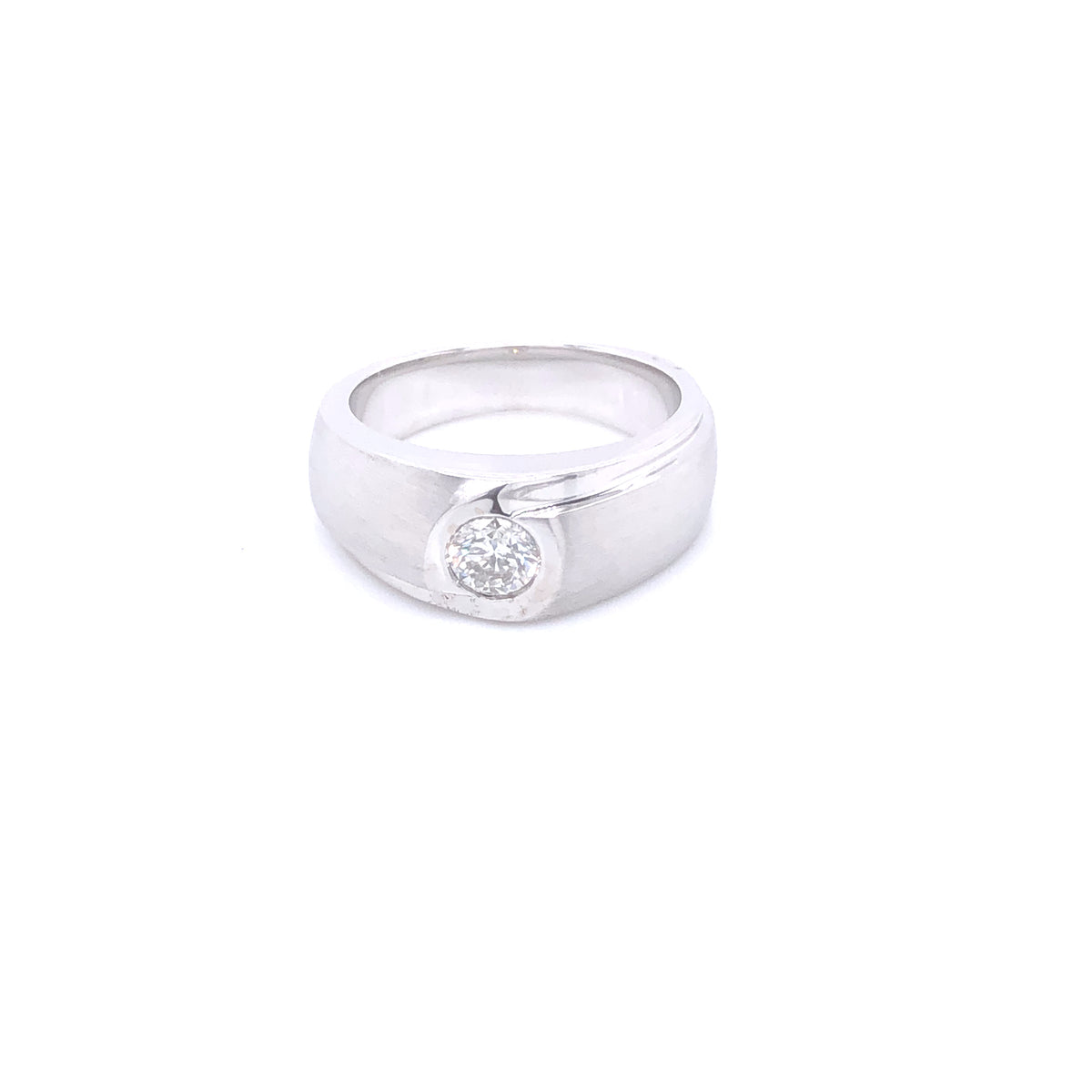 14k Diamond Round Cut Diamond Wedding Band | Luby Diamond Collection | Luby 