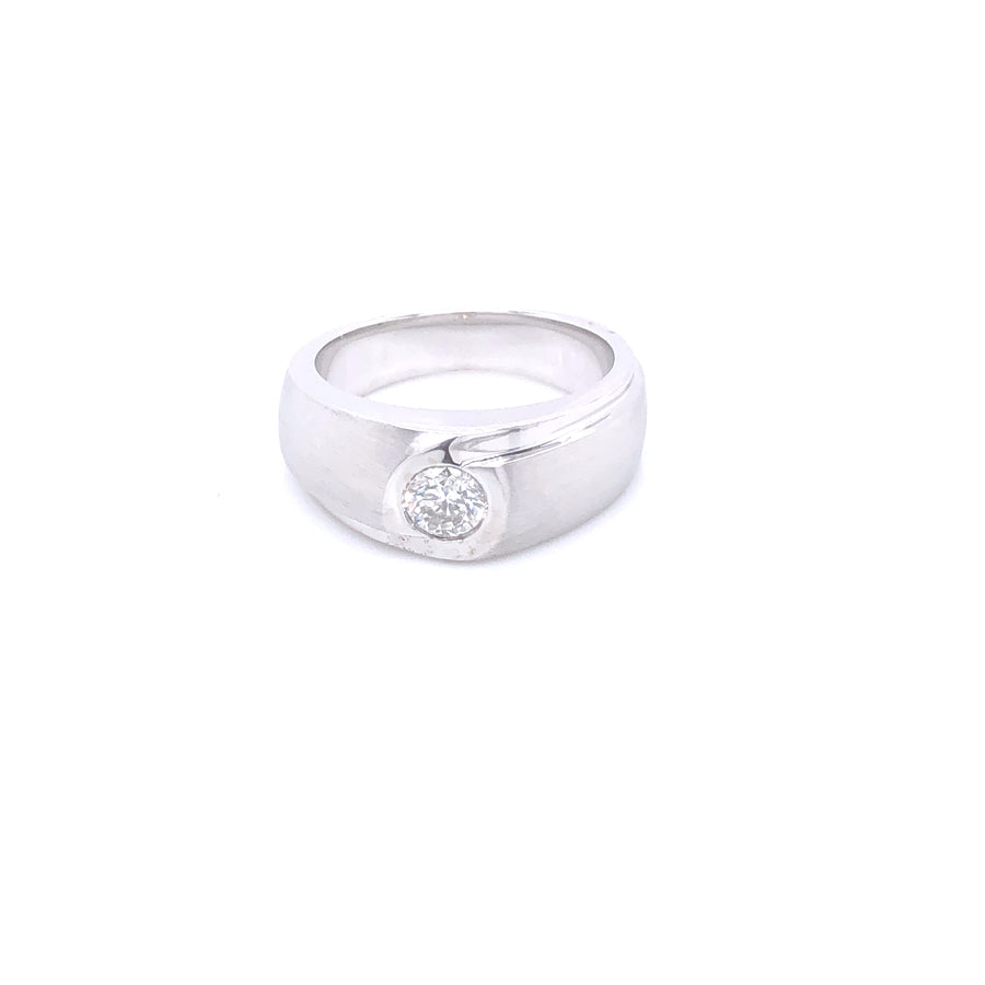 14k Diamond Round Cut Diamond Wedding Band