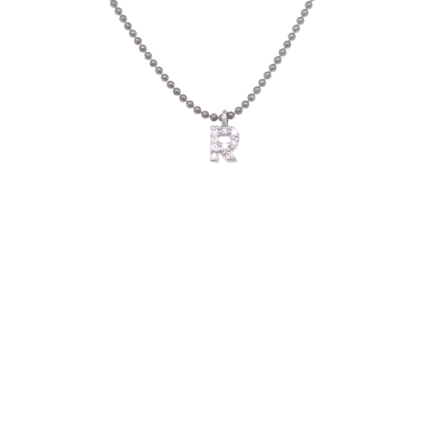 Necklace With Small Initial R and Diamond | Bernat Rubi | Luby 